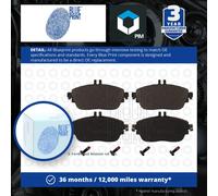 Brake Pads Set fits MERCEDES GLA250 X156 2.0 Front 2013 on M270.920 Blue Print
