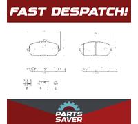 Brake Pads Set fits MERCEDES B220 W247 2.0 Front 2019 on M260.920 Brembo Quality