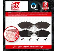 Febi Bilstein 16870 Disc Brake Brake Pad Set Fits Mercedes-Benz B-Class B 200