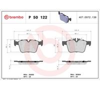 Brake Pads Set fits MERCEDES C180 1.6 Rear 2014 on M274.910 Brembo 0004203602