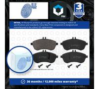 Brake Pads Set fits MERCEDES C220 2.2D Front 2008 on Blue Print A0054200820 New