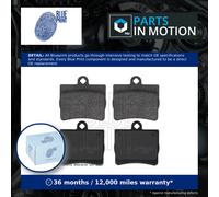 Brake Pads Set fits MERCEDES C180 W202 1.8 Rear 93 to 00 M111.921 Blue Print New