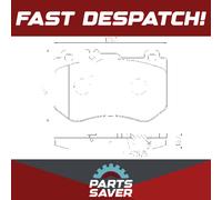 Brake Pads Set fits MERCEDES C200D S205, W205 1.6D Front 2018 on OM654.916 New