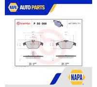 Brake Pads Set fits MERCEDES C220 2.2D Rear 2008 on Brembo 0054200720 0054204220