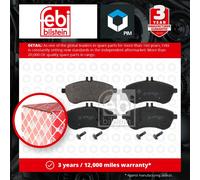 Brake Pads Set fits MERCEDES C230 S204, W204 2.5 Front 07 to 14 A0054200820 Febi