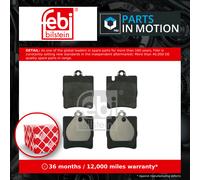 Brake Pads Set fits MERCEDES SLK280 R171 3.0 Rear 05 to 11 M272.942 A0024205220