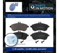 Brake Pads Set fits MERCEDES C220 2.2D Front 2008 on Blue Print A0054200820 New