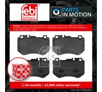 Brake Pads Set fits MERCEDES C300DE S205, W205 2.0D Front 2019 on OM654.920 Febi