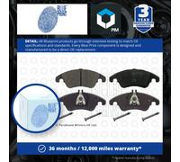 Brake Pads Set fits MERCEDES C320 W204 3.0D Front 07 to 14 Blue Print Quality