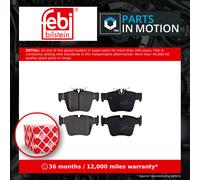 Brake Pads Set fits MERCEDES GLC220 C253, X253 2.2D Rear 15 to 19 OM651.921 Febi