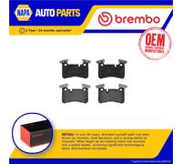 Brake Pads Set fits MERCEDES C63 AMG 6.2 Rear 2008 on M156.985 Brembo 0004203400