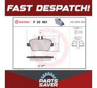 Brake Pads Set fits MERCEDES CLA180 C117 1.6 Rear 13 to 19 M270.910 Brembo New