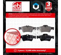 Brake Pads Set fits MERCEDES E240 S211, W211 2.6 Rear 02 to 09 A0004230230 Febi