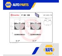 Brake Pads Set fits MERCEDES CLS400D C257 2.9D Front 2017 on OM656.929 Brembo