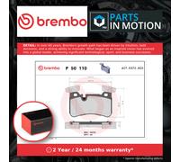 Brake Pads Set fits MERCEDES CLS63 AMG C218, X218 5.5 Rear 11 to 17 Brembo New