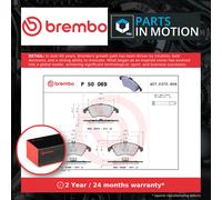 Brake Pads Set fits MERCEDES E200 2.0 Front 12 to 16 M274.920 Brembo 0004200105