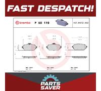P50119 Front Brake Pad Set 4x Pads Prepared For Wear Indicator Braking By Brembo