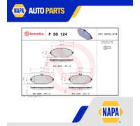 Brake Pads Set fits MERCEDES E200D S213, W213 2.0D Front 2016 on OM654.920 New