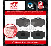 Brake Pads Set fits MERCEDES E200D W124 2.0D Front 93 to 95 OM601.912 Febi New
