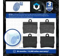 Brake Pads Set fits MERCEDES E220 C124, W124 2.2 Rear 93 to 97 M111.960 Quality