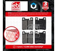 Brake Pads Set fits MERCEDES E200 S210 2.0 Rear 96 to 03 A0024200520 A0024201620