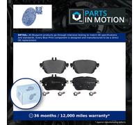 Brake Pads Set fits MERCEDES E220D 2.0D Rear 2016 on OM654.920 Blue Print New