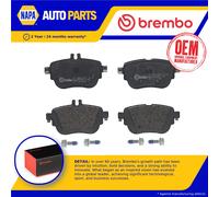 Brake Pads Set fits MERCEDES E220EQ S213 2.0 Rear 2020 on M264.920 Brembo New