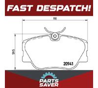 Brake Pads Set fits MERCEDES E250D W124 2.5D Front 93 to 95 OM605.911 Brembo New