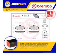 Brake Pads Set fits MERCEDES E280 W211 3.0 Front 05 to 08 M272.943 Brembo New