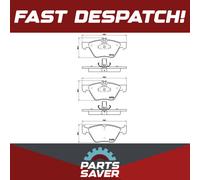 Brake Pads Set fits MERCEDES E350 S211, W211 3.5 Front 05 to 09 M272.972 Brembo
