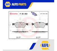 Brake Pads Set fits MERCEDES GL350 X164 3.0D Front 09 to 12 Brembo 0004201105