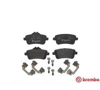 P 50 101 Rear Brake Pad Set 4x Pads Prepared For Wear Indicator Braking Brembo