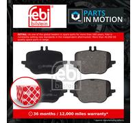 Brake Pads Set fits MERCEDES GLC300D X254 2.0D Rear 2022 on OM654.820 Febi New