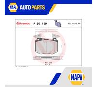Brake Pads Set fits MERCEDES GLC300DE C253 2.0D Front 20 to 23 OM654.920 Brembo