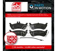Brake Pads Set fits MERCEDES ML270 W163 2.7D Rear 99 to 05 OM612.963 A1634200520