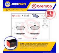 Brake Pads Set fits MERCEDES ML400 W166 3.0 Rear 13 to 15 M276.821 Brembo New