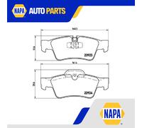 Brake Pads Set fits MERCEDES ML420 W164 4.0D Rear 06 to 09 OM629.912 Brembo New