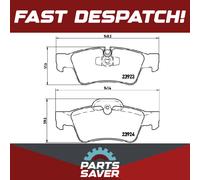 Brake Pads Set fits MERCEDES ML420 W164 4.0D Rear 06 to 09 OM629.912 Brembo New