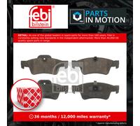 Febi 16615 Disc Brake Brake Pad Set Fits Mercedes M-Class ML 280 CDI 4-matic