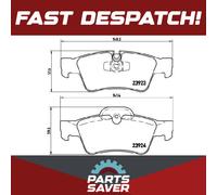 Brake Pads Set fits MERCEDES ML450 W164 4.0D Rear 09 to 11 OM629.912 Brembo New