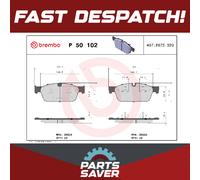 P50102 Front Brake Pad Set 4x Pads Prepared For Wear Indicator Braking By Brembo