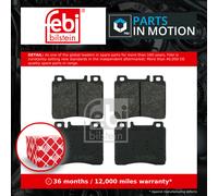 Brake pads Front Axle 16096 FEBI BILSTEIN for MERCEDES-BENZ S-CLASS