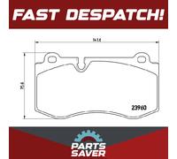 Brembo P50074 Front Disc Brake Pad - Set of 4