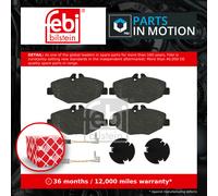 Brake pads Front Axle 16452 FEBI BILSTEIN for MERCEDES-BENZ S-CLASS E-CLASS