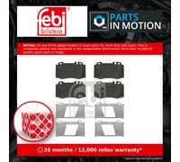 Brake Pads Set fits MERCEDES SL350 R230 3.5 Front 06 to 12 A0034200520 Febi New