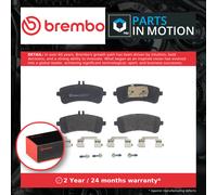 P50132 Rear Brake Pad Set 4x Pads Prepared For Wear Indicator Braking By Brembo