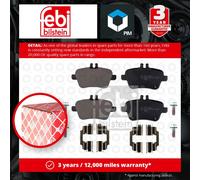 Brake Pads Set fits MERCEDES SLK250 R172 Rear 1.8 2.2D 11 to 13 A0064202320 Febi