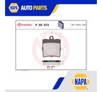 Brake Pads Set fits MERCEDES SLK300 R171 3.0 Rear 09 to 11 M272.942 Brembo New