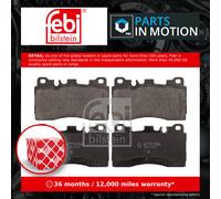 Brake Pads Set fits MERCEDES E63 AMG S212, W212 6.2 Rear 09 to 15 M156.985 Febi