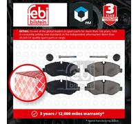 Brake Pads Set fits VW CRAFTER 2E 2.0D Front 11 to 16 JZW698151AB 2E0698151 Febi
